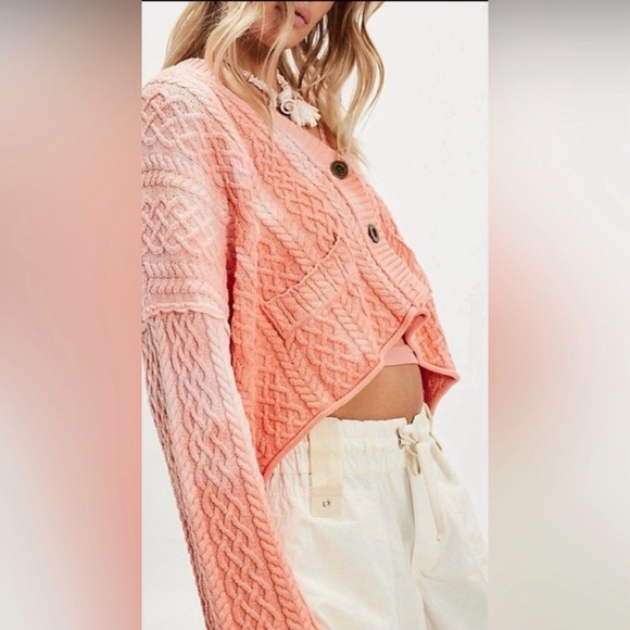Free People Washed Ashore Cardi NWT - Picture 2 of 5